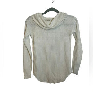 CHASER WAFFLE KNIT OPEN BACK TURTLENECK